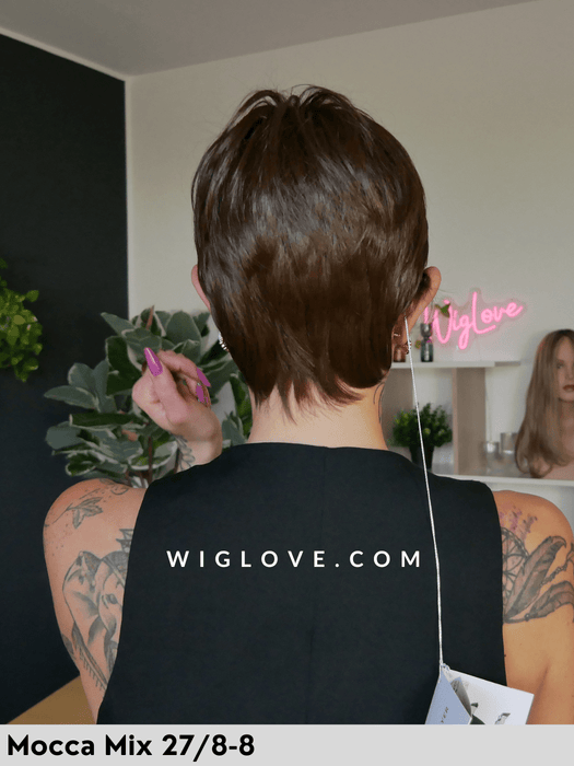 magic hip gisela mayer parrucca corta 2035 fibra sintetica termoresistente mini-lacefront riga in monofilamento sinistra basso volume