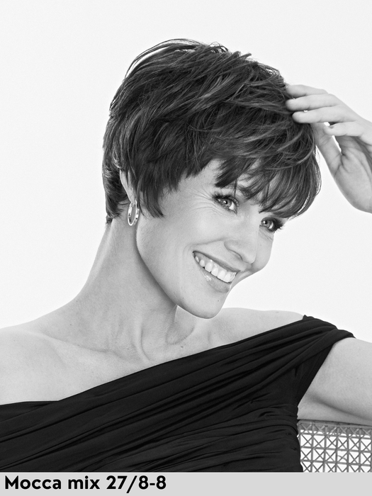 MAGIC LIZZY - Monofilamento al Vortice - Wig Love - Parrucca SinteticaMocca Mix 27/8 - 8