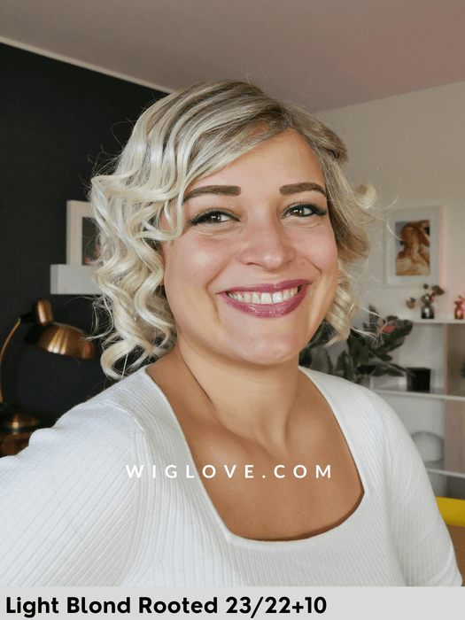 magic mika  gisela mayer parrucca riccia 2025 fibra sintetica termoresistente lacefront riga sinistra in monofilamento attaccatura naturale