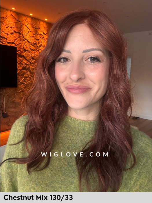 MAGIC NIGHT - riga sinistra, attaccatura naturale - Wig Love - Parrucca Sinteticachestnut mix 130/33