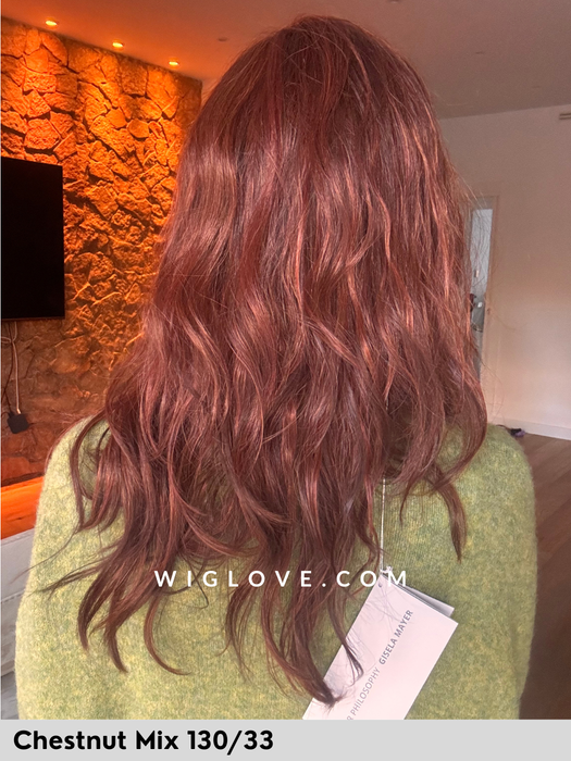 MAGIC NIGHT - riga sinistra, attaccatura naturale - Wig Love - Parrucca Sinteticachestnut mix 130/33