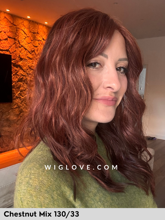 MAGIC NIGHT - riga sinistra, attaccatura naturale - Wig Love - Parrucca Sinteticachestnut mix 130/33