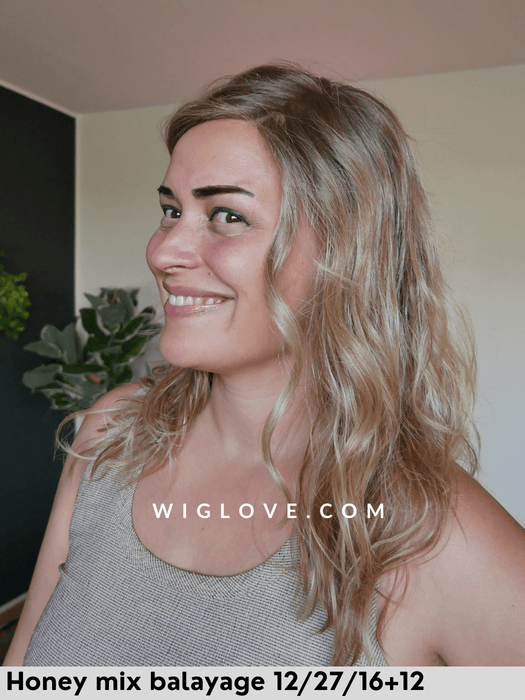 magic night gisela mayer parrucca mossa lunga e scalata fibra sintetica termoresistente lacefront riga sinistra in monofilamento attaccatura naturale