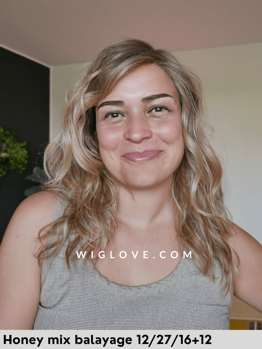 magic night gisela mayer parrucca mossa lunga e scalata fibra sintetica termoresistente lacefront riga sinistra in monofilamento attaccatura naturale