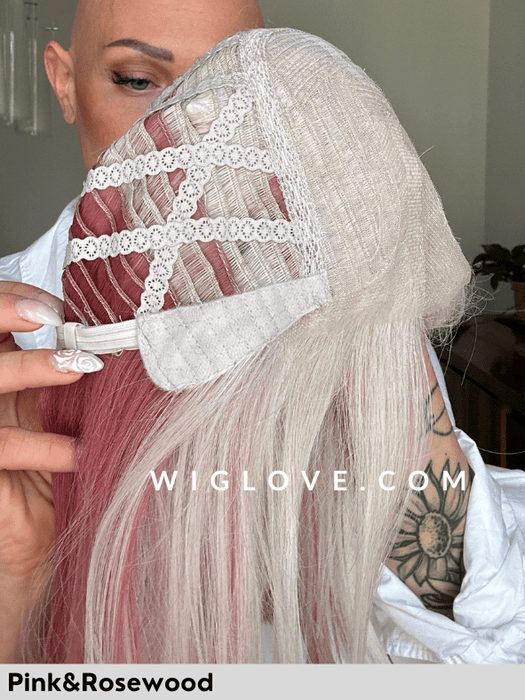 MAGIC RAVE - riga centrale, attaccatura naturale - Wig Love - Parrucca SinteticaPink and Rosewood