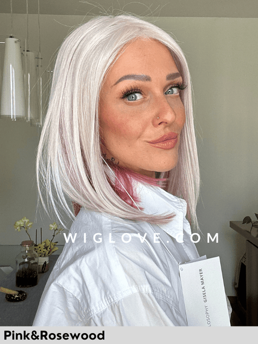 MAGIC RAVE - riga centrale, attaccatura naturale - Wig Love - Parrucca SinteticaPink and Rosewood