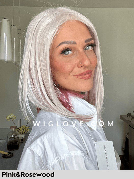 MAGIC RAVE - riga centrale, attaccatura naturale - Wig Love - Parrucca SinteticaPink and Rosewood