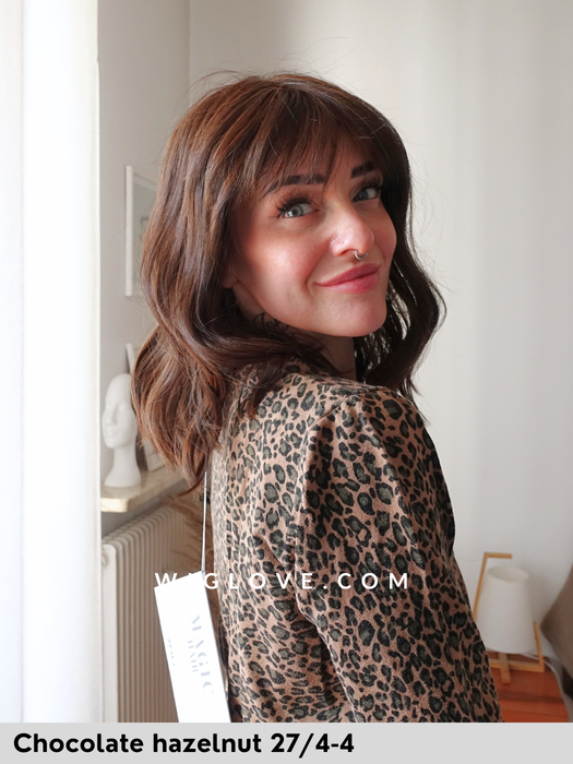 magc rock gisela mayer parrucca alle spalle sintetica termoresistente mossa onde frangetta lacefront riga centrale dispositivo medico CE