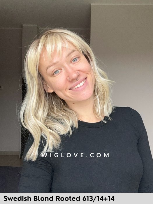 magic rock gisela mayer parrucca mossa con frangetta lacefront riga centrale fibra sntetica termoresistente