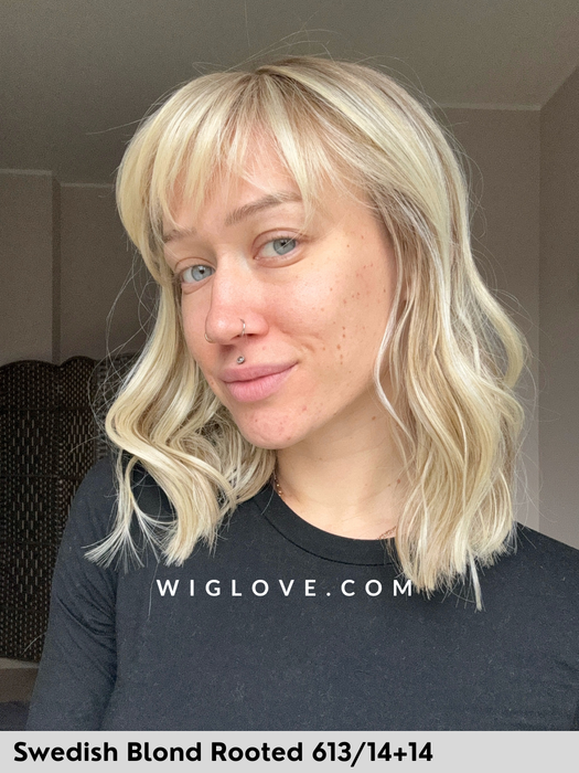 magic rock gisela mayer parrucca mossa con frangetta lacefront riga centrale fibra sntetica termoresistente