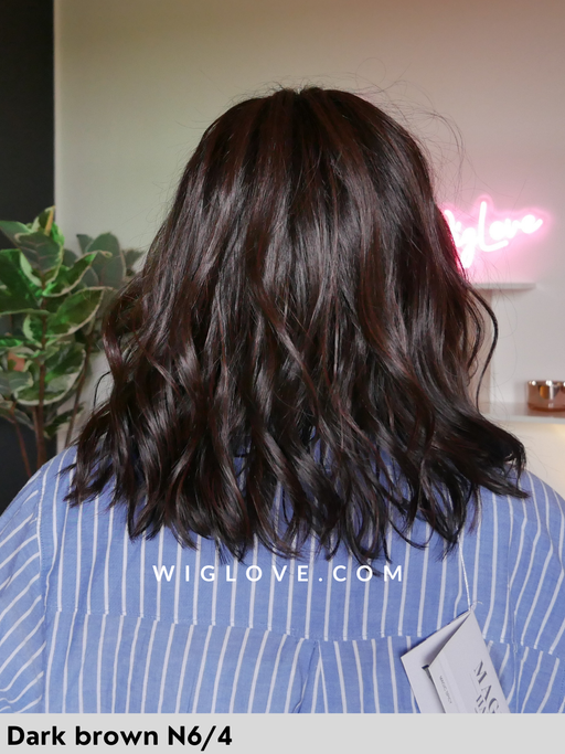 magic spicy gisela mayer parrucca mossa caschetto curtain bangs basso volume lacefront riga centrale fibra sintetica termoresistente dispositivo medico CE