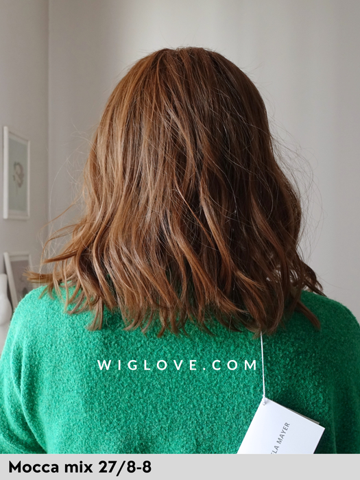 magic spicy gisela mayer parrucca mossa caschetto curtain bangs basso volume lacefront riga centrale fibra sintetica termoresistente dispositivo medico CE