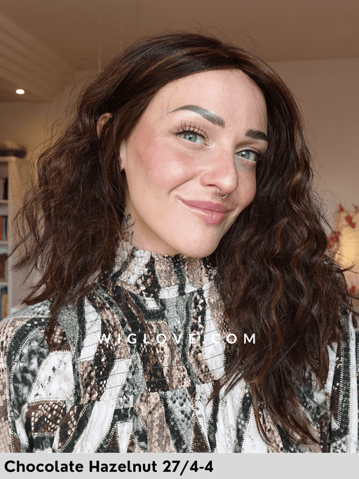 magic touch gisela mayer parrucca lunga mossa in fibra sintetica termoresistente mini lacefront riga centrale