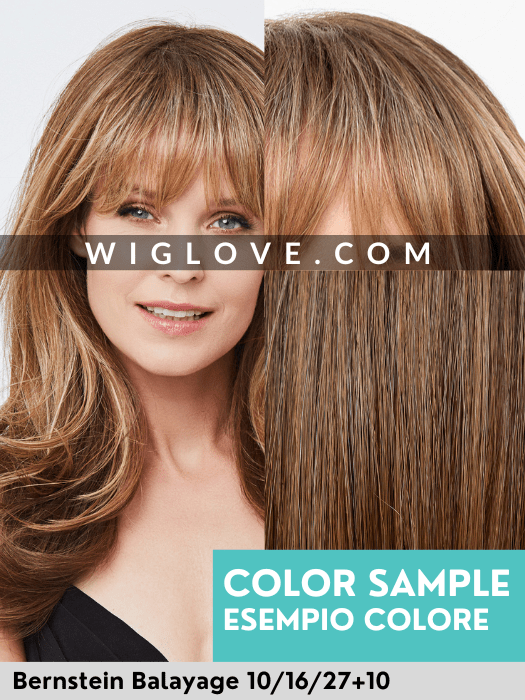 MAGIC WHISPER - riga sinistra, attaccatura naturale - Wig Love - Parrucca SinteticaDark Blond Balayage 14/26+12
