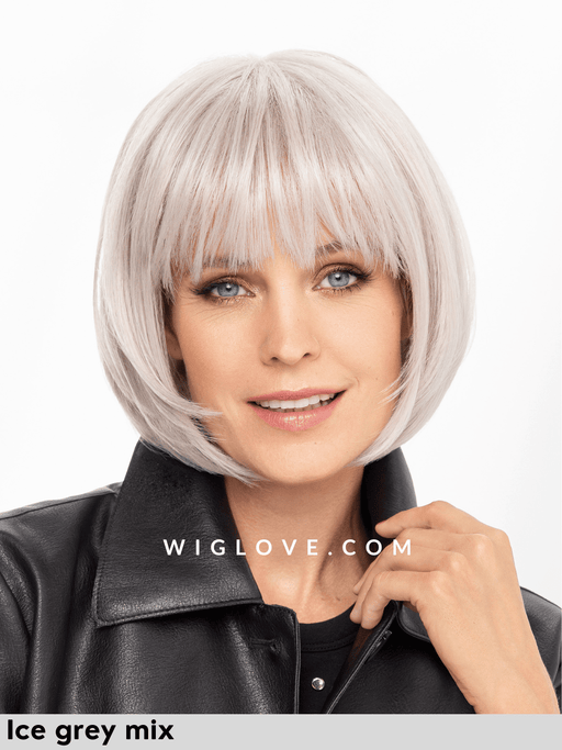 magic date gisela mayer parrucca liscia con frangetta a caschetto in fibra sintetica termoresistente