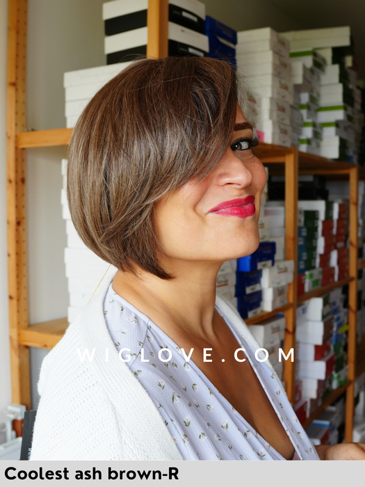 manchester belle tress parrucca caschetto liscia in fibra termoresistente piastrabile lacefront riga sinistra attaccatura naturale city collection