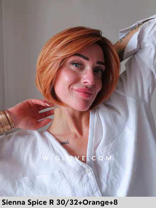 manchester belle tress parrucca caschetto liscia in fibra termoresistente piastrabile lacefront riga sinistra attaccatura naturale city collection