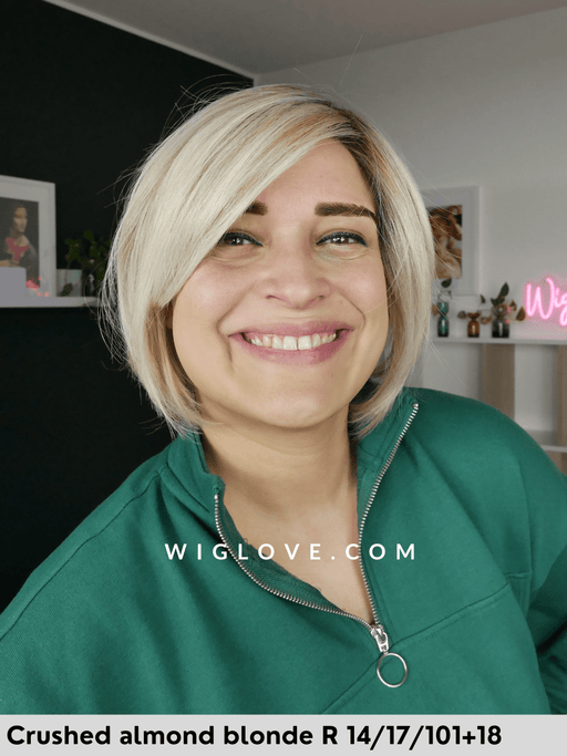 manchester belle tress parrucca caschetto liscia in fibra termoresistente piastrabile lacefront riga sinistra attaccatura naturale city collection