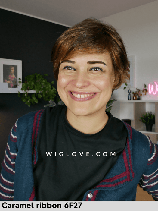 mariska jon renau parrucca corta 100% fatta a mano lacefront attaccatura naturale riga libera monofilamento restro chiuso fibra sintetica tradizionale piega liscia 