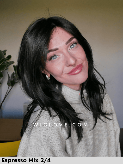 maro mono lace  parrucca sintetica gisela mayer dispositivo medico CE parrucca lunga e liscia  lacefront riga libera tre taglie S, M e L