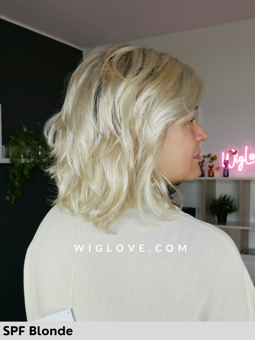 mellow estetica designs parrucca alle spalle mossa con frangetta riga sinistra lacefront attaccatura naturale parrucca sintetica 