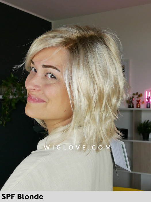 mellow estetica designs parrucca alle spalle mossa con frangetta riga sinistra lacefront attaccatura naturale parrucca sintetica 