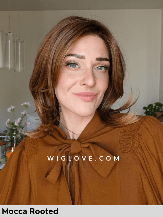 melody mono parrucca sintetica piastrabile ellen wille riga libera attaccatura natuarale lacefront monofilamento retro fatto a macchina aperto 