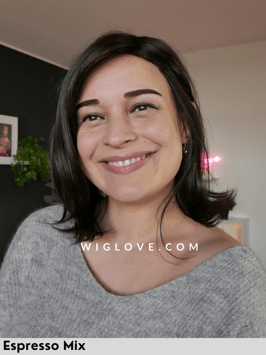 melody mono parrucca sintetica piastrabile ellen wille riga libera attaccatura natuarale lacefront monofilamento retro fatto a macchina aperto 