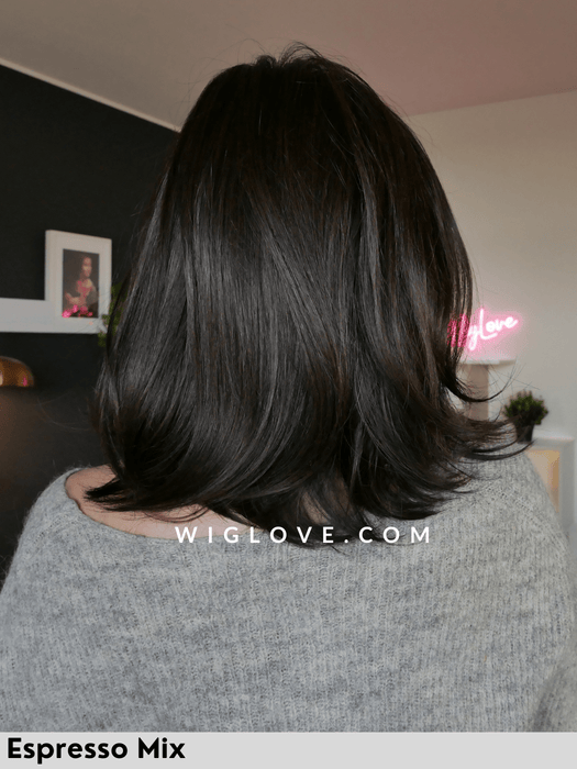 melody mono parrucca sintetica piastrabile ellen wille riga libera attaccatura natuarale lacefront monofilamento retro fatto a macchina aperto 