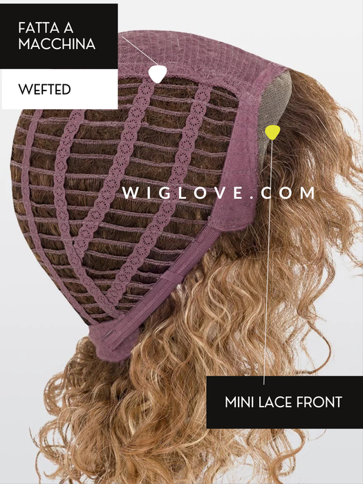 DISCO - mini lace front, fatta a macchina