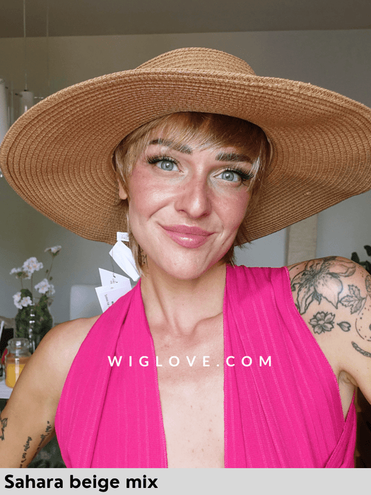 mint ellen wille fascia con capelli sintetici per mare piscina e sport