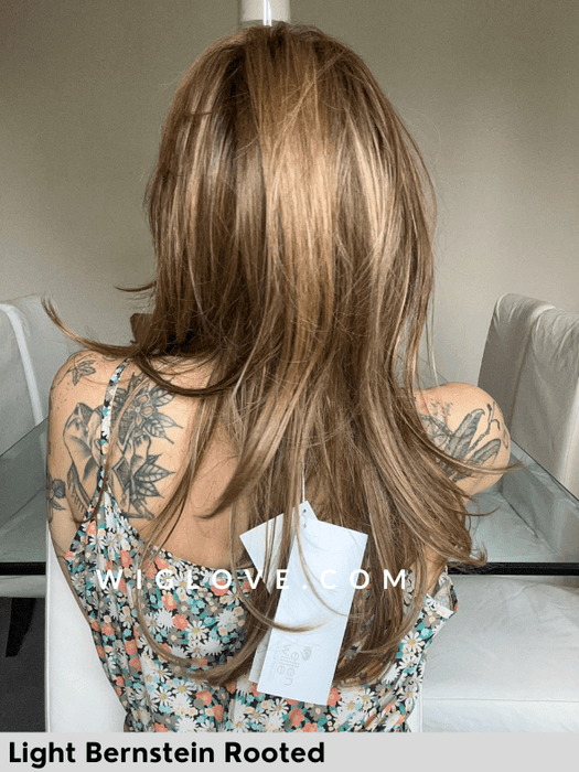 MIRAGE - 100% fatta a mano, attaccatura naturale - Wig Love - Parrucca SinteticaLight Bernstein Rooted