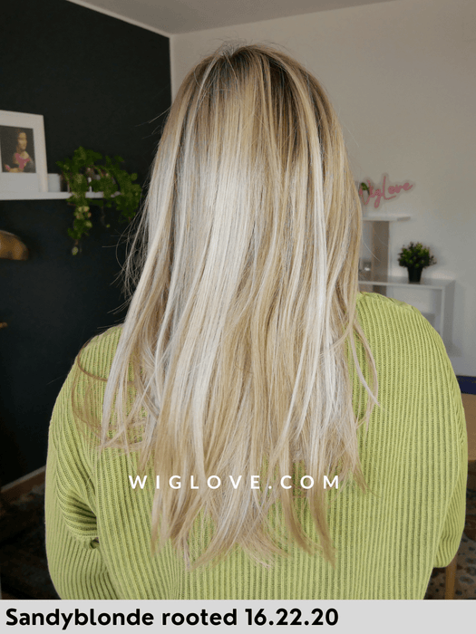 mirage ellen wille parrucca sintetica termoresistente lunga lacefront monofilmento 100% fatta a mano 