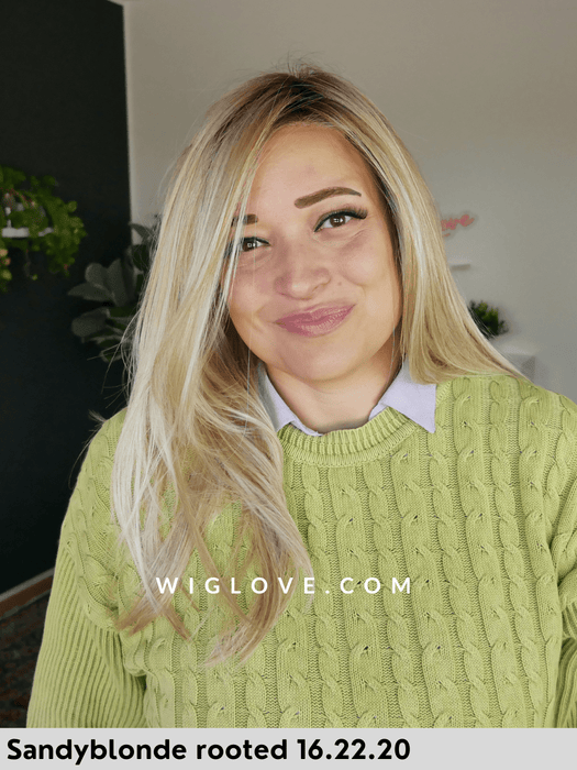 mirage ellen wille parrucca sintetica termoresistente lunga lacefront monofilmento 100% fatta a mano 