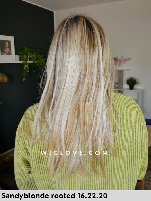 mirage ellen wille parrucca sintetica termoresistente lunga lacefront monofilmento 100% fatta a mano 