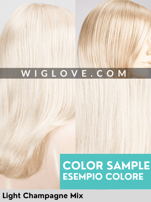 MISS COMFORT - attaccatura naturale, riga centrale, retro chiuso - Wig Love - Parrucca SinteticaLight Champagne Mix