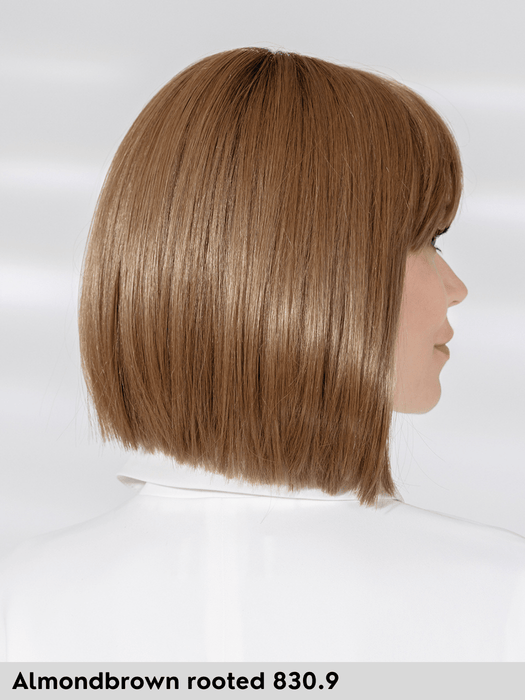 MISS COMFORT - attaccatura naturale, riga centrale, retro chiuso - Wig Love - Parrucca SinteticaAlmond Brown Rooted