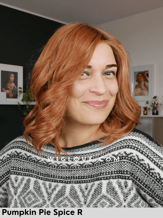 miu belle tress lux collection parrucca mossa alle spalle 100% fatta a mano taglia M riga libera attaccatura naturale retro chiuso poliuretano fibra sintetica termoresistente