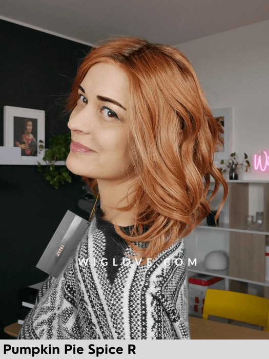 miu belle tress lux collection parrucca mossa alle spalle 100% fatta a mano taglia M riga libera attaccatura naturale retro chiuso poliuretano fibra sintetica termoresistente