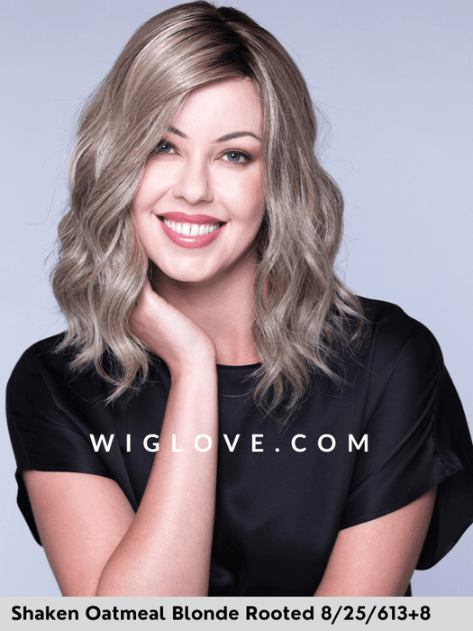 MIU - 100% fatta a mano, attaccatura estesa, antiscivolo - Wig Love - Parrucca SinteticaShaken Oatmilk Blonde R