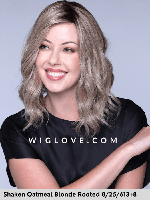 MIU - 100% fatta a mano, attaccatura estesa, antiscivolo - Wig Love - Parrucca SinteticaShaken Oatmilk Blonde R