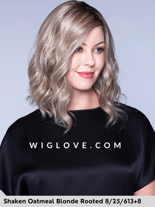 MIU - 100% fatta a mano, attaccatura estesa, antiscivolo - Wig Love - Parrucca SinteticaShaken Oatmilk Blonde R