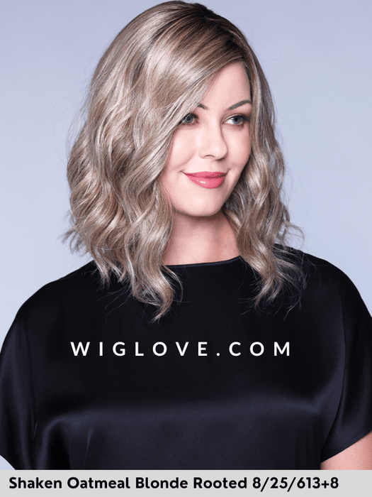 MIU - 100% fatta a mano, attaccatura estesa, antiscivolo - Wig Love - Parrucca SinteticaShaken Oatmilk Blonde R