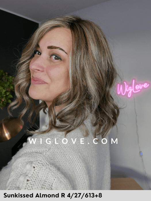 MIU - 100% fatta a mano, attaccatura estesa, antiscivolo - Wig Love - Parrucca SinteticaShaken Oatmilk Blonde R