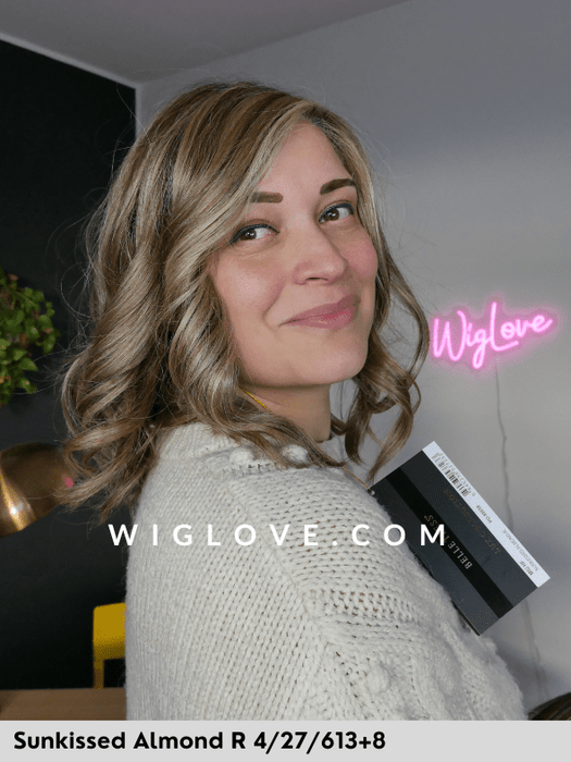 MIU - 100% fatta a mano, attaccatura estesa, antiscivolo - Wig Love - Parrucca SinteticaSunkissed Almond R