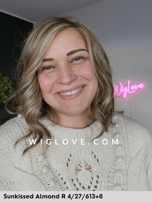 MIU - 100% fatta a mano, attaccatura estesa, antiscivolo - Wig Love - Parrucca SinteticaSunkissed Almond R