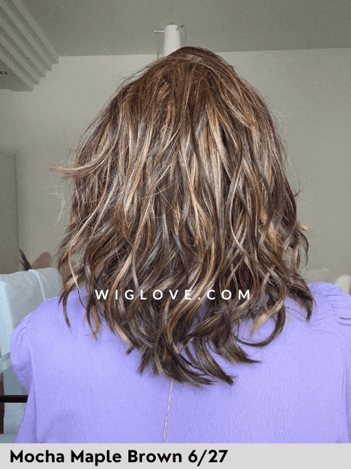 MODENA - riga centrale, attaccatura naturale - Wig Love - Parrucca SinteticaMocha Maple Brown