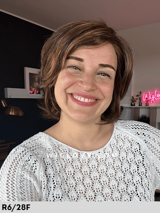 monika estetica designs parrucca sintetica lacefront riga sinistra piega leggermente mossa