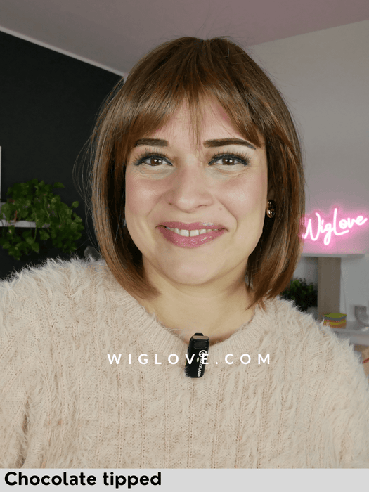 monza hi ellen wille parrucca caschetto con frangetta con lacefront attaccatura naturale e monofilamento al vortice retro aperto e fatto a macchina modixx collection 