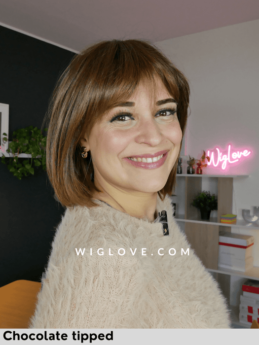 monza hi ellen wille parrucca caschetto con frangetta con lacefront attaccatura naturale e monofilamento al vortice retro aperto e fatto a macchina modixx collection 